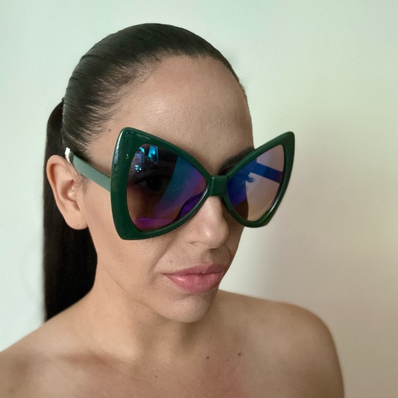 iB Retro Oversized Bow Sunglasses - Picture 1 of 9